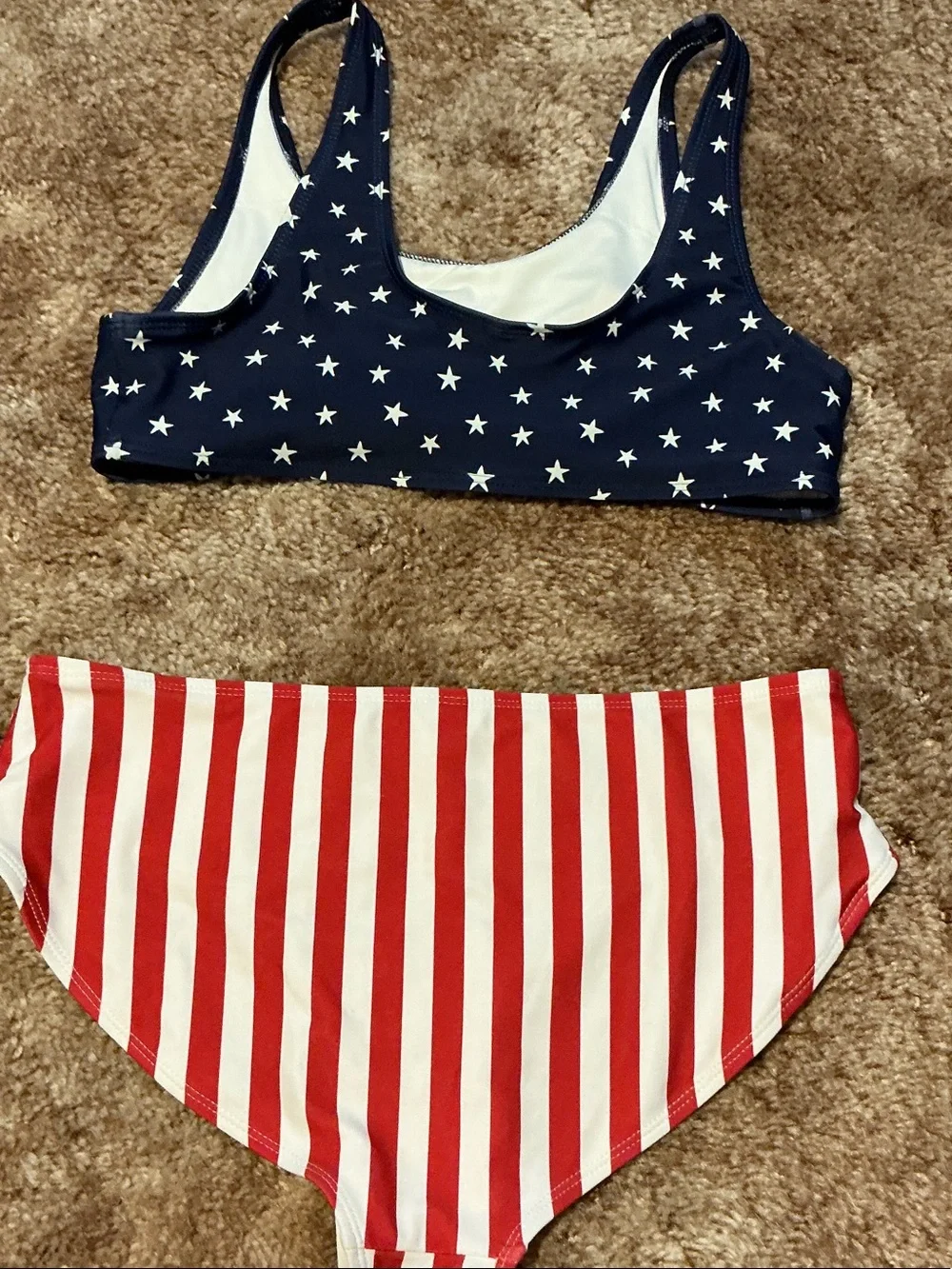Old Navy Stars & Stripes Bikini Set - Navy, Red, White